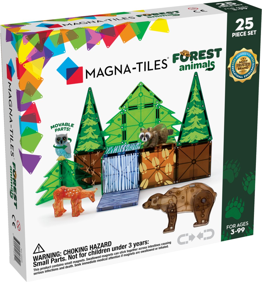 Magna-Tiles Forest Animals | 25-Piece Set